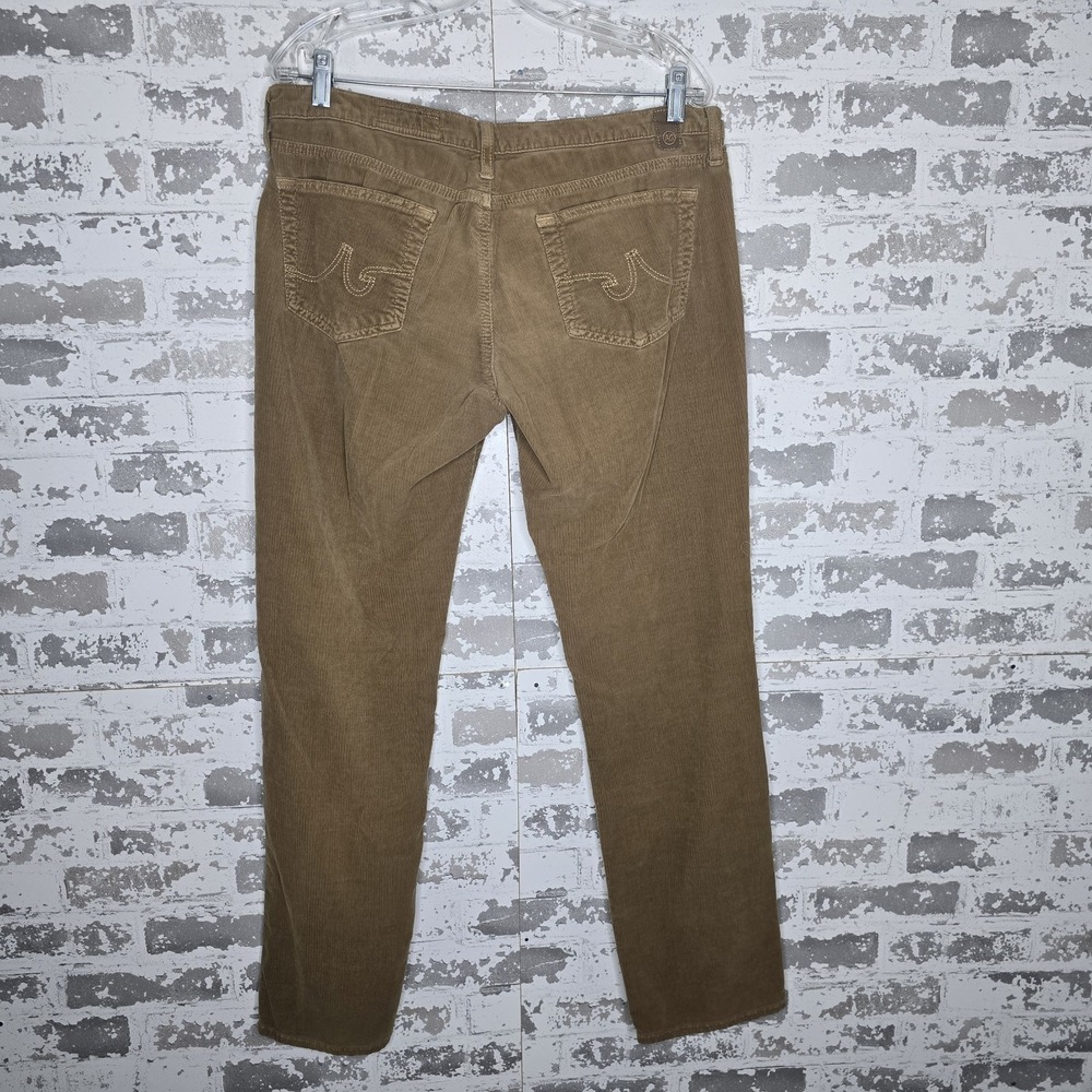 Adriano Goldschmied  Corduroy Pants Womens 34x32 The Stevie Slim Straight‎ Brown - Picture 2 of 7